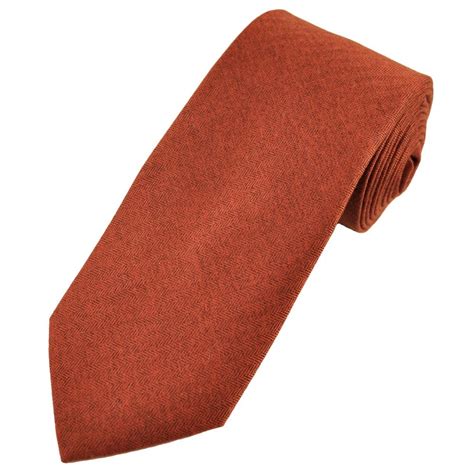 men's rust tie.